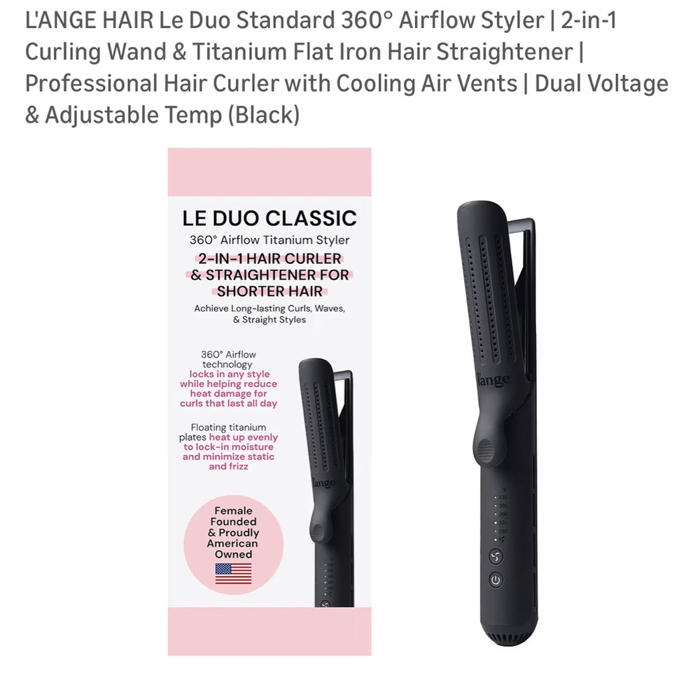 Lange Black Hair Styling Tool